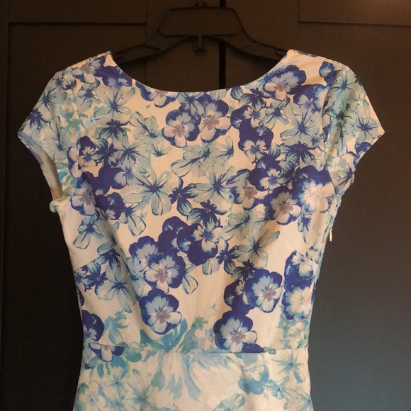 🎉 HP! Backless ASOS True Violet wiggle dress UK 8/US 4 - Picture 4 of 13